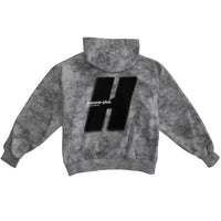 Stonewashed Boxy Zip-Up Hoodie
