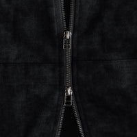 Stonewashed Script Zip-Up Hoodie