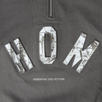 Raised Camo Print 1/4 Zip
