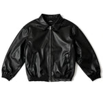 Pleather Bomber