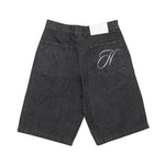 Embroidered Denim Shorts