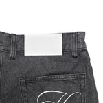 Embroidered Denim Shorts