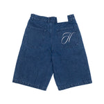 Embroidered Denim Shorts