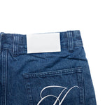 Embroidered Denim Shorts