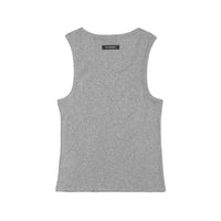Gray tank top with 'HOMME' label on a white background